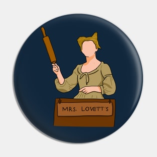 Mrs. Lovett With Rolling Pin (Sweeney Todd) Pin