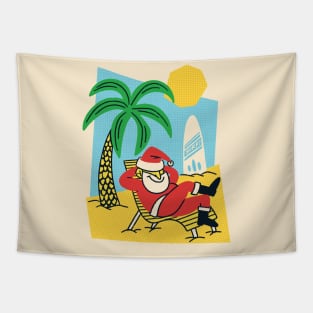 Sandy Claus: Santa's Gone Coastal! Tapestry