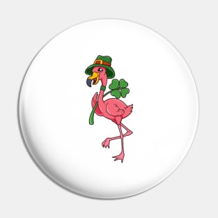 Flamingo Leprechaun - St Patricks Flamingo Pin