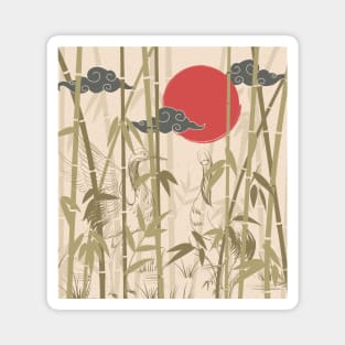 ukiyo-e bamboo forest Magnet