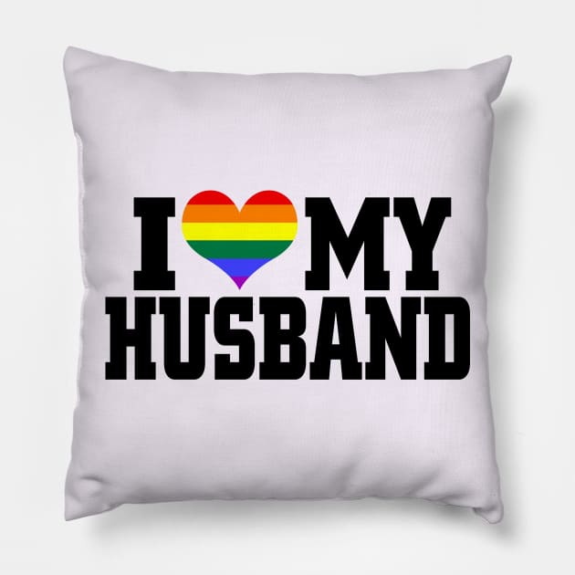 i love my husband Pillow by TshirtsCintia