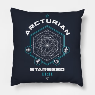 Arcturian Starseed Light Code Sacred Geometry 11:11 Pillow