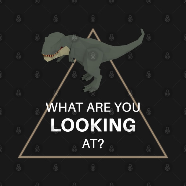Low Poly T-Rex Dinosaur What are you looking at? by Blackvz