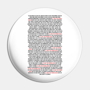 JCPB Clean Bean Lyrics Pin