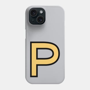 Funky Yellow Letter P Phone Case