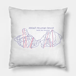 Attitash Trail Map Pillow