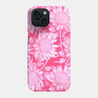 Pink Sunflowers Phone Case