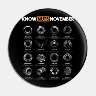 Know Nuts November Funny Word Play Chart - BLACK Pin