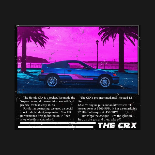 Retro CR-X Custom AD by Curtis Crafts