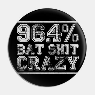 96.4% Bat Sh#t Crazy Pin