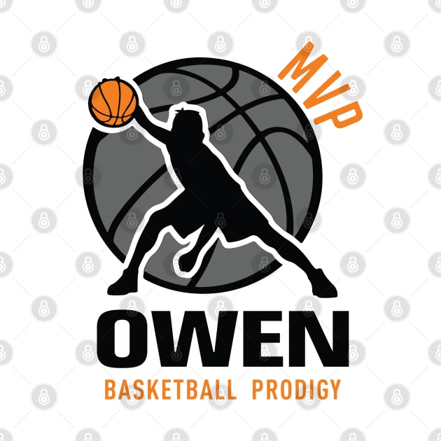 Owen MVP Custom Player Basketball Prodigy Your Name by Baseball Your Name