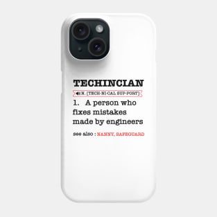 Job Definition Funny Maintenance Technician Phone Case