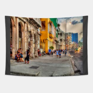 The Malecon, Havana, Cuba Tapestry