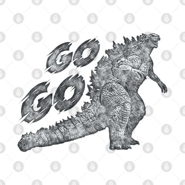 Go Go Godzilla by karutees
