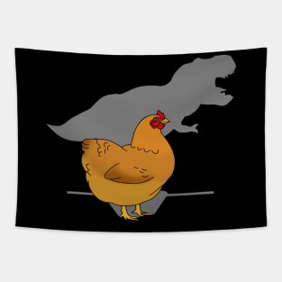 T-rex Chicken Tapestry