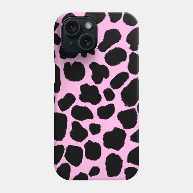 Pink Cow Print Phone Case by OneThreeSix