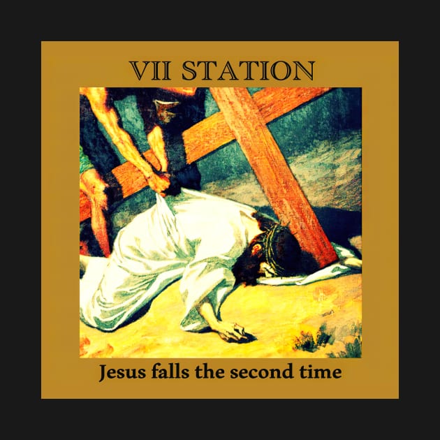 Stations of the Cross -  Via Crucis #7 of 15 by hispanicworld