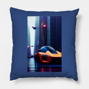 Futuristic car Pillow