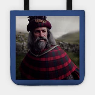 Scottish Highlander in Clan Tartan Tote