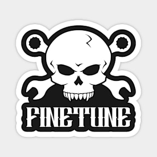 Skull 'n' Tools - Finetune (white) Magnet