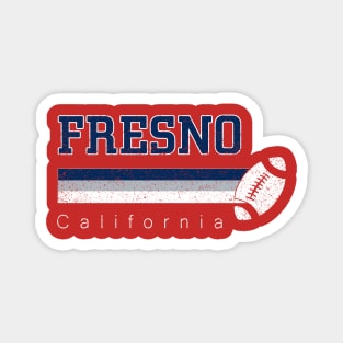 Fresno Vintage Football Retro California At Sunday Gameday Magnet