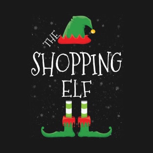 SHOPPING Elf Family Matching Christmas Group Funny Gift T-Shirt