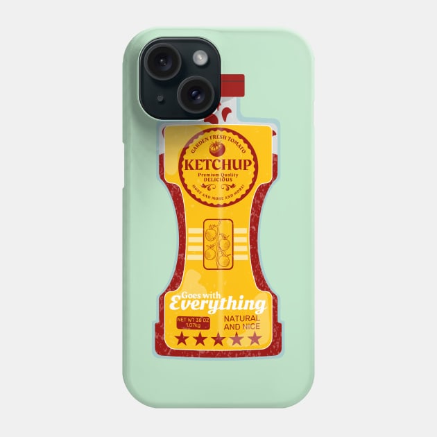 Ketchup Bottle Vector Food Art Phone Case by mailboxdisco