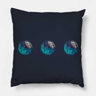 3 Rocky Planets Pillow