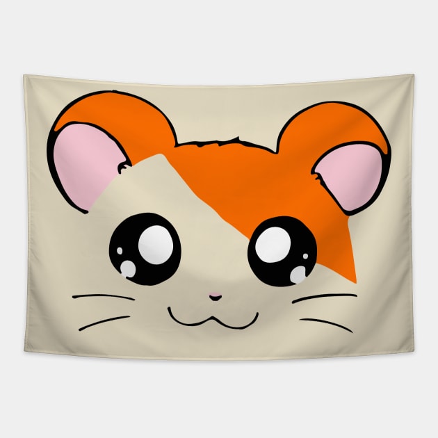 Hamtaro Hamster Cute Kawaii Face Tapestry by HeyListen