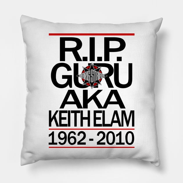 RIP Guru Pillow by StrictlyDesigns