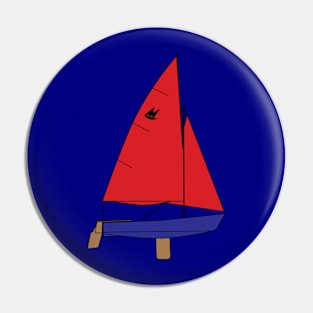 Mirror Dinghy Sailboat Pin