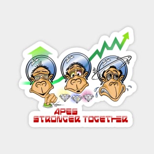 Wall Street Bets - Apes Stronger Together Magnet