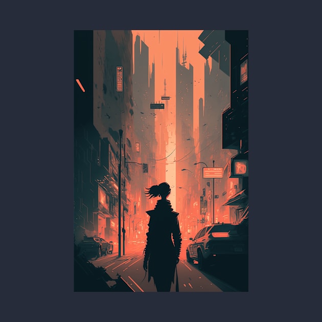 The Neon Metropolis by Abili-Tees