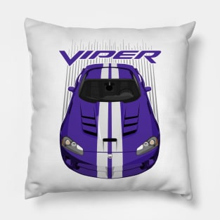 Viper SRT10-purple and white Pillow