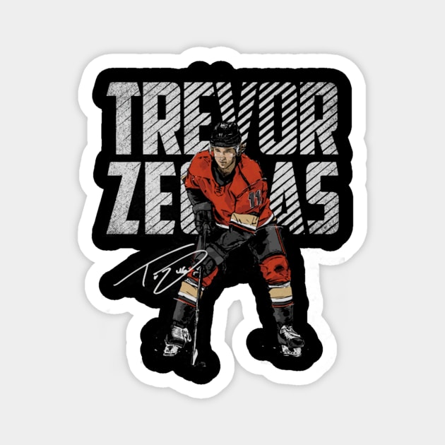 Trevor Zegras Anaheim Bold Magnet by Erianna Bee