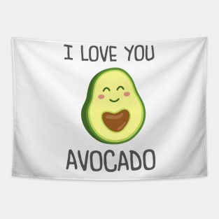 I Love you Avocado cute Tapestry