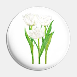 white tulip flowers Pin