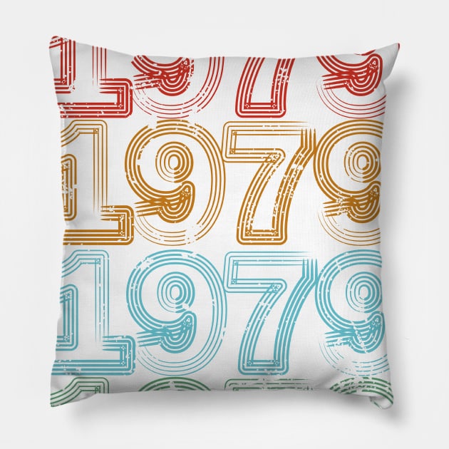 genuine 1979 birthday gift Pillow by martinlipnik40