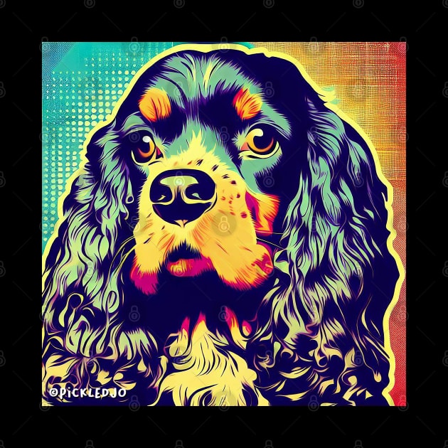 American Spaniel Pop Art by Sketchy