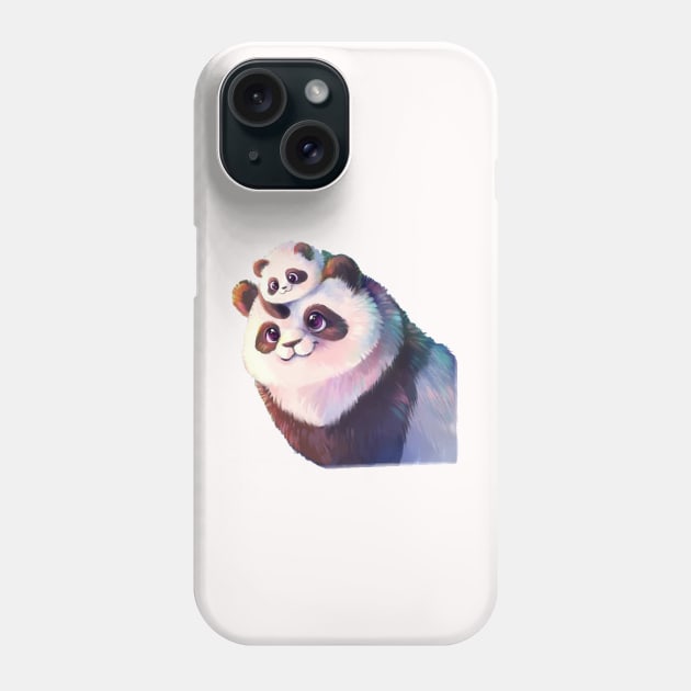 Panda mom Phone Case by World Famous Pandas