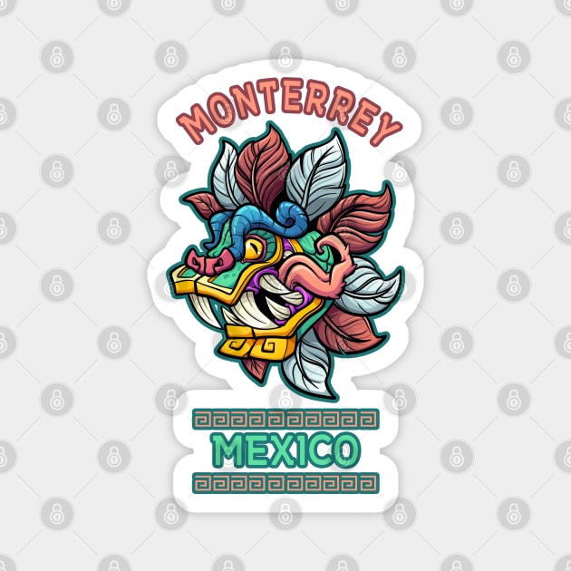 Monterrey Mexico Magnet by LiquidLine