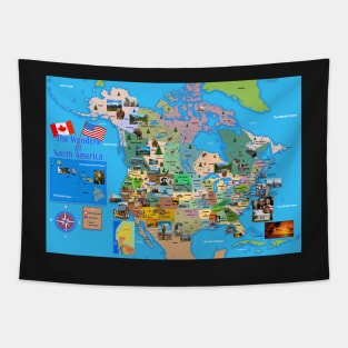 Wonders of North America Tapestry