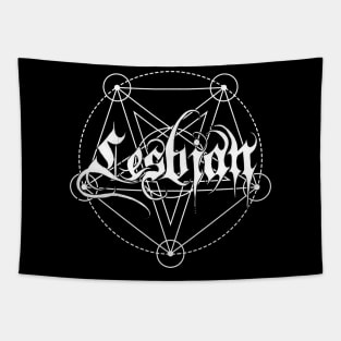 Heavy Metal LGBTQ Pride -Lesbian Tapestry