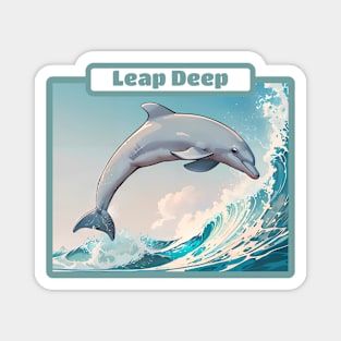 Dolphin Leap Magnet