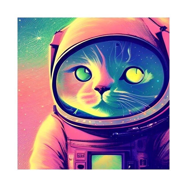 Astronaut Cat by Mihadom