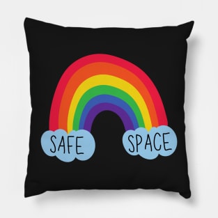 Safe Space Rainbow Pillow