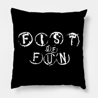 Fist Of Fun (monochrome) Pillow