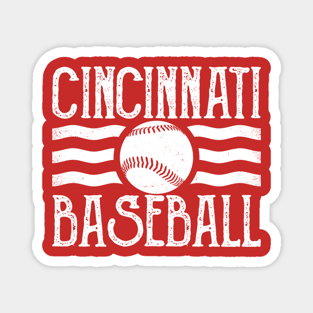 Cincinnati Baseball Magnet by shopwithdnk