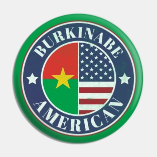 Proud Burkinabe-American Badge - Burkina Faso Flag Pin