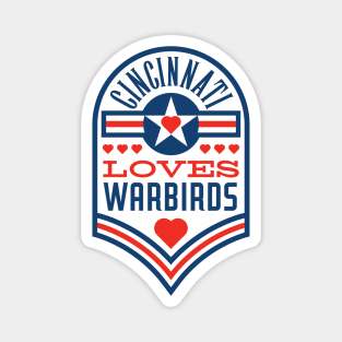 Cincinnati Loves Warbirds badge Magnet